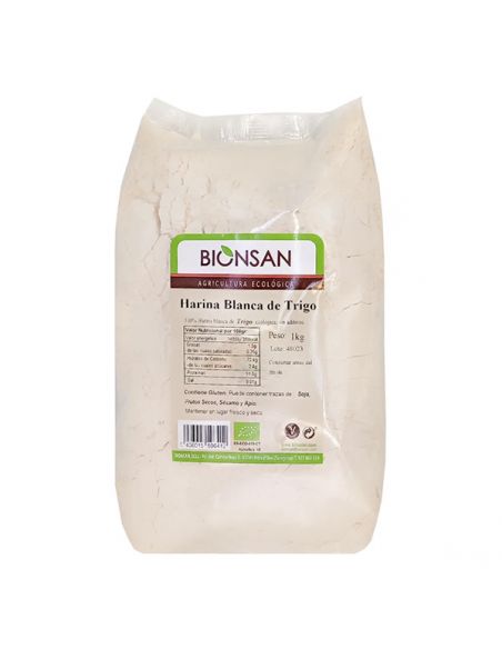 Harina de Trigo Blanca Ecológica Bionsan - 1000 gramos