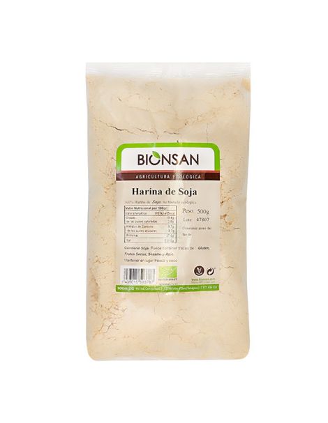 Harina de Soja (no tostada) Ecológica Bionsan - 500 gramos
