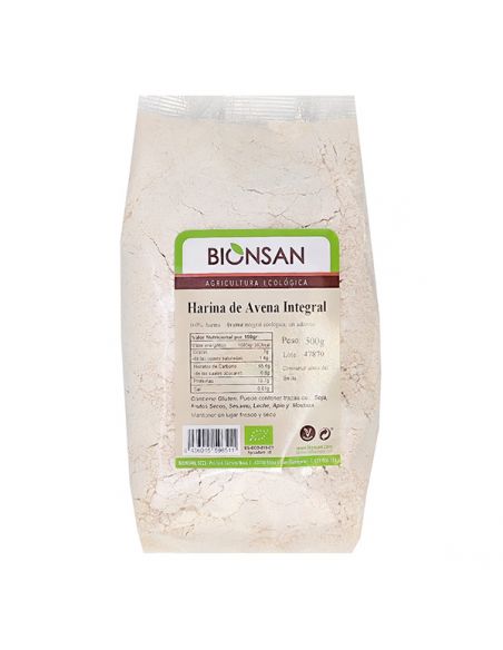 Harina de Avena Integral Ecológica Bionsan - 500 gramos
