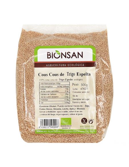 Cous-Cous de Espelta Ecológico Bionsan - 500 gramos