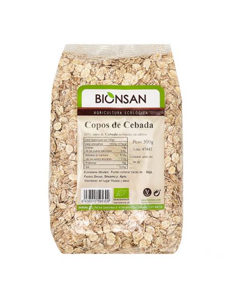 Copos de Cebada Ecológicos Bionsan - 500 gramos