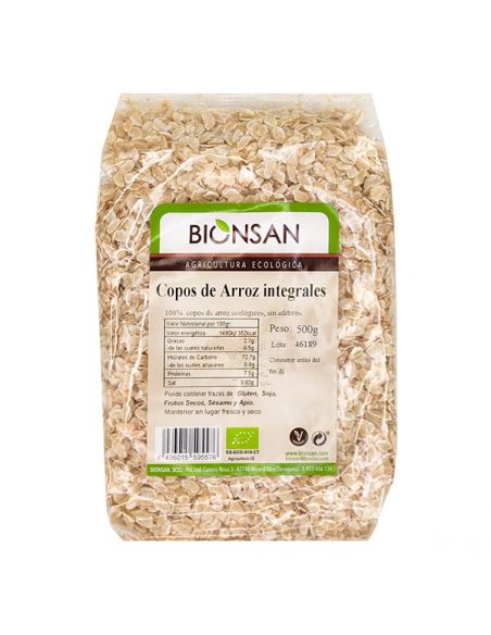 Copos de Arroz Integrales Ecológicos Bionsan - 500 gramos