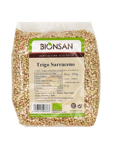Trigo Sarraceno en Grano Ecológico Bionsan - 500 gramos
