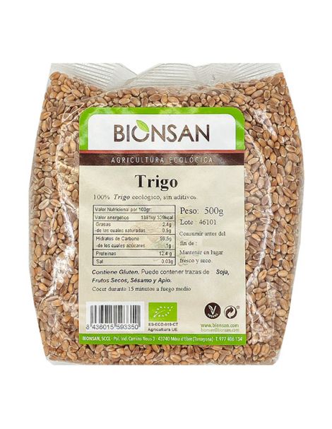 Trigo en Grano Ecológico Bionsan - 500 gramos