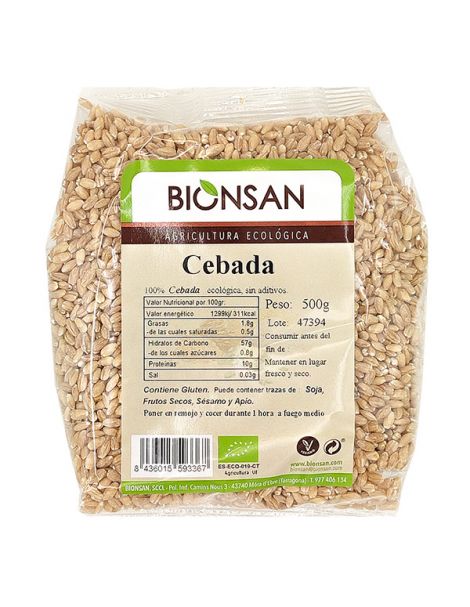 Cebada en Grano Ecológica Bionsan - 500 gramos