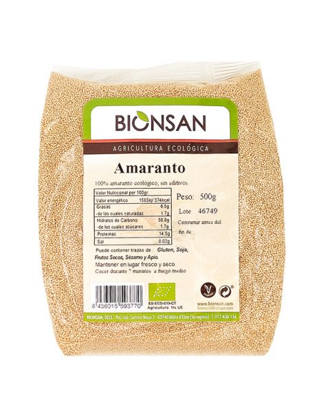 Amaranto en Grano Ecológico Bionsan - 500 gramos