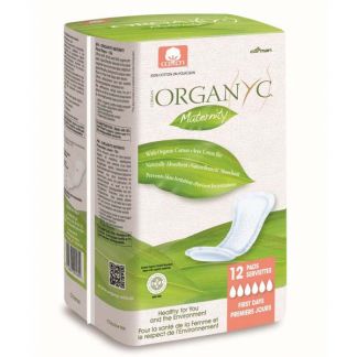 Compresas Maternidad Organyc - 12 unidades