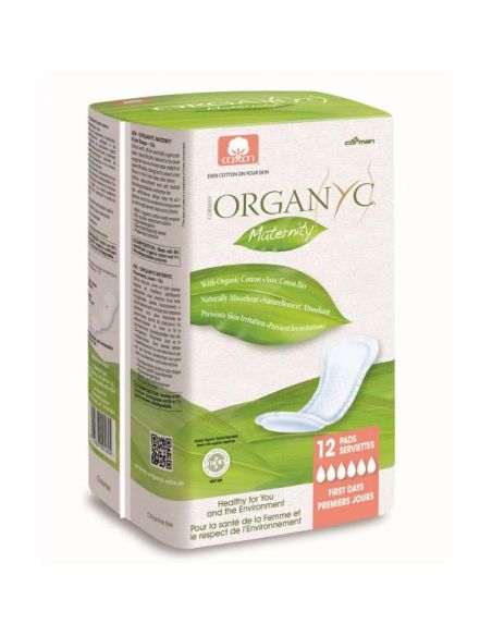 Compresas Maternidad Organyc - 12 unidades