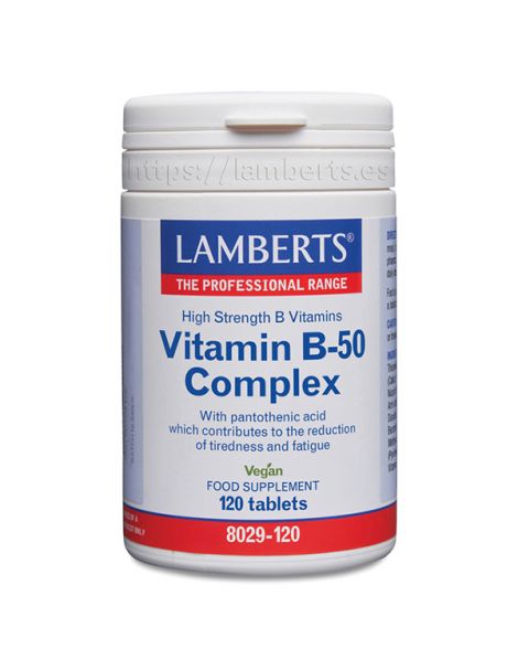 Complejo de Vitamina B-50 Lamberts - 120 tabletas