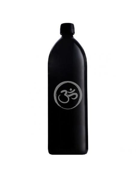 Botella de Vidrio Miron VioletGlass con Símbolo OM - 1 litro