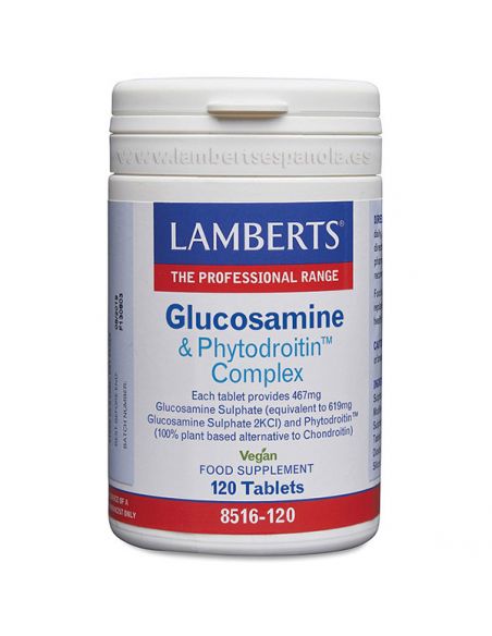 Complejo de Glucosamina y Fitodroitina Lamberts - 120 tabletas