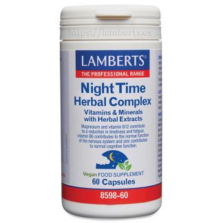 Night Time Herbal Complex Lamberts - 60 cápsulas