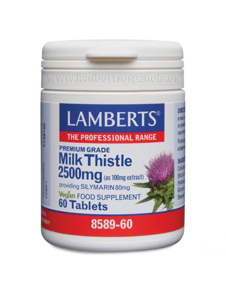 Cardo Mariano 2500 mg. Lamberts - 60 tabletas