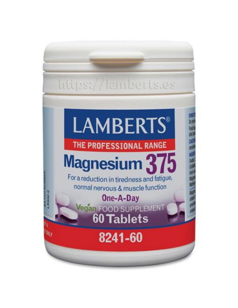 Magnesio 375 Lamberts - 60 tabletas