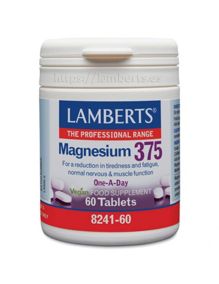 Magnesio 375 Lamberts - 60 tabletas