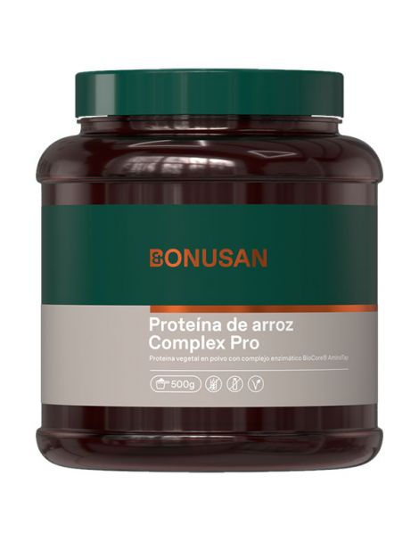 Proteína de Arroz en Polvo Complex Pro Sabor Vainilla Bonusan - 500 gramos