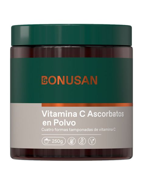 Vitamina C Polvo de Ascorbatos Bonusan - 250 gramos