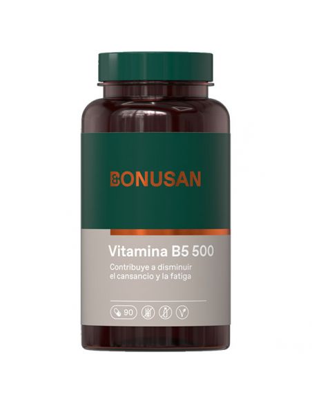 Vitamina B5 500 (Ácido Pantoténico) Bonusan - 90 cápsulas