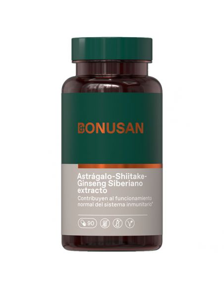 Astragalo, Shiitake y Ginseng Siberiano Extracto Bonusan - 90 cápsulas