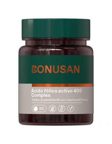 Ácido Fólico Activo 400 Complex Bonusan - 90 comprimidos