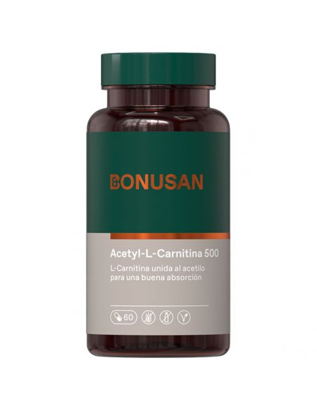 Acetyl-L-Carnitina 500 Bonusan - 60 cápsulas
