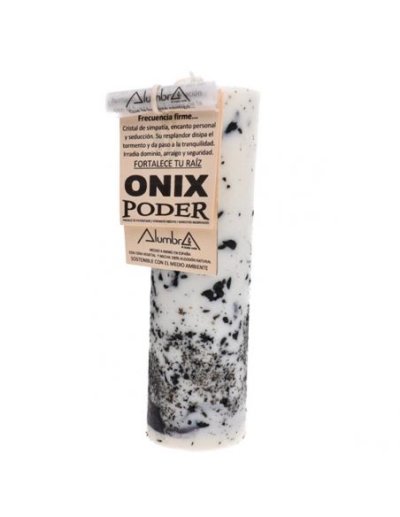 Vela Artesanal de Soja con Ónix - Poder
