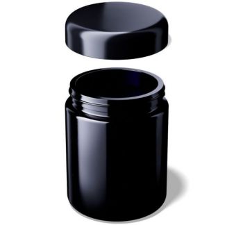 Tarro de Boca Ancha Saturn de Vidrio Miron VioletGlass - 250 ml.