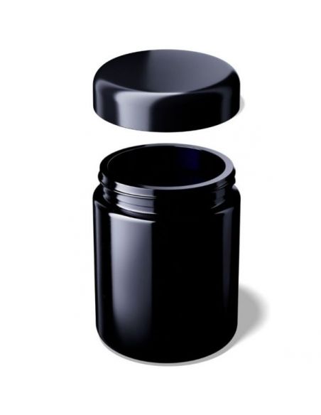 Tarro de Boca Ancha Saturn de Vidrio Miron VioletGlass - 250 ml.