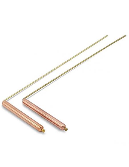 Varillas de Radiestesia Metal con Mango de Cobre