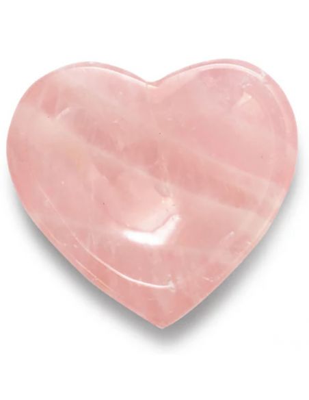 Corazón de Cuarzo Rosa - 6 cm.