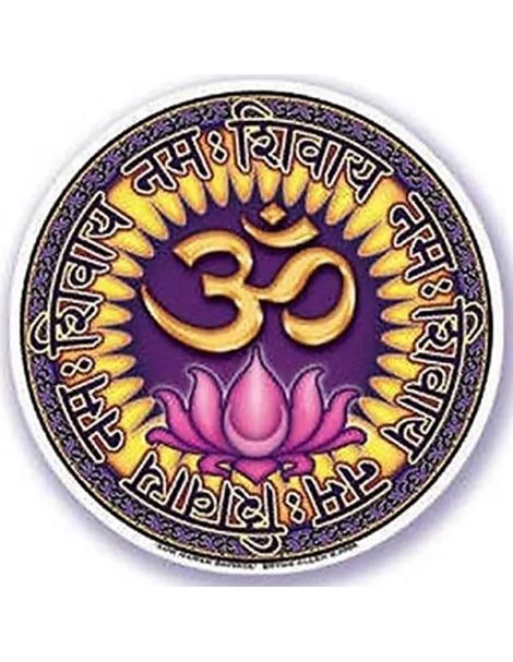Adhesivo Om Namah Shivaya - 10.5 cm.