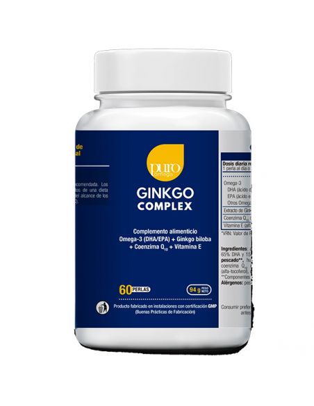Puro Omega 3 Ginkgo Complex Puro Omega - 60 perlas