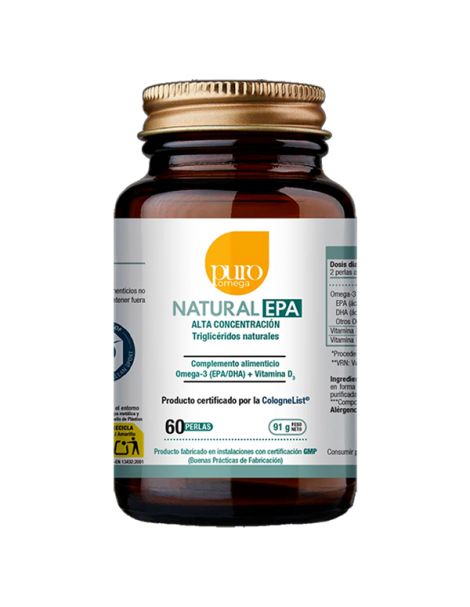 Natural EPA Máxima Absorción Puro Omega - 60 perlas