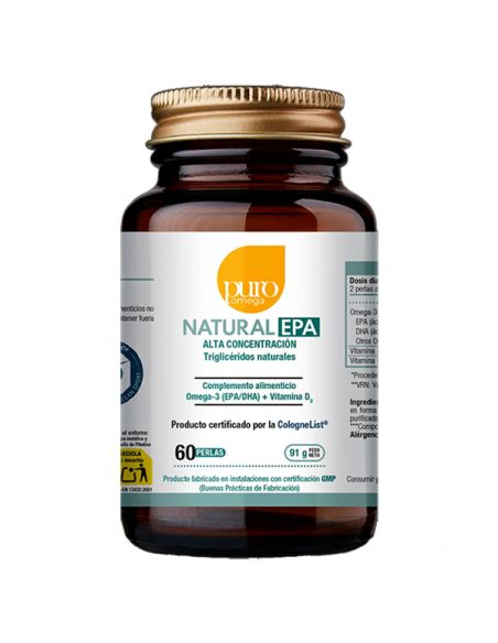 Natural EPA Máxima Absorción Puro Omega - 60 perlas