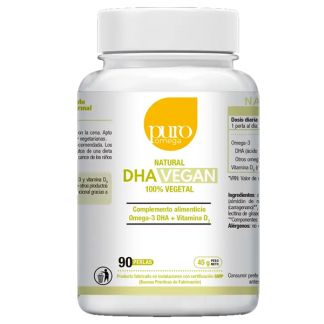 Natural DHA Vegan Puro Omega - 90 perlas