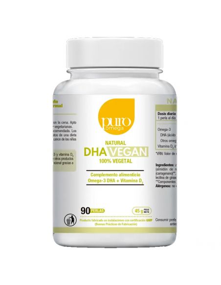 Natural DHA Vegan Puro Omega - 90 perlas