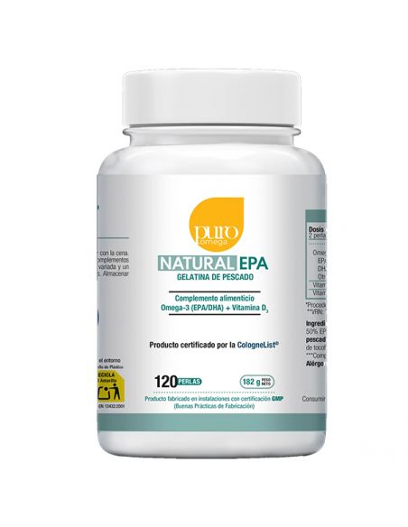 Natural EPA Máxima Absorción Puro Omega - 120 perlas
