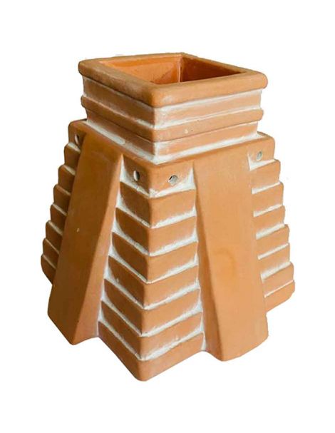 Difusor para Vela Pirámide Maya de Arcilla