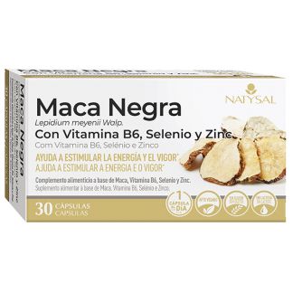 Maca Negra, B6, Selenio y Zinc Natysal - 30 cápsulas
