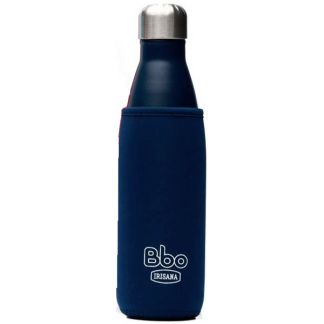Botella de Acero Inoxidable con Funda de Neopreno Bbo Irisana Azul Marino - 500 ml.