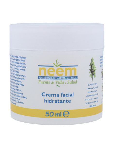 Crema Facial Hidratante de Neem Trabe - 50 ml.
