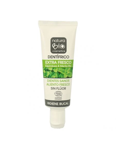 Dentífrico Extra Fresco Echinacea-Menta NaturaBio Cosmetics - 25 ml.