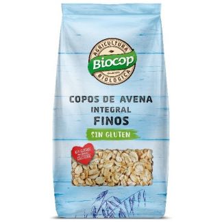 Copos de Avena Integral Finos Sin Gluten Biocop - 500 gramos