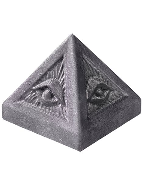 Pirámide de Shungit con Ojo - 5x5 cm.
