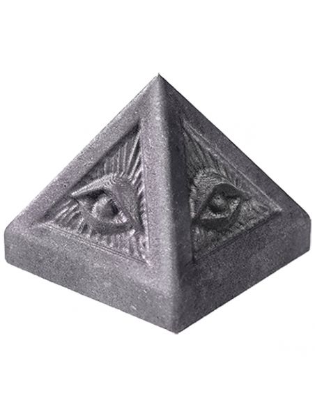 Pirámide de Shungit con Ojo - 5x5 cm.