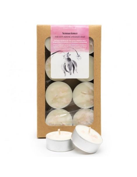 Vela de Té con Cera de Soja Sensaciones Canvela
