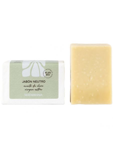 Jabón Neutro Bio sin Perfume Matarrania - pastilla de 120 ml.