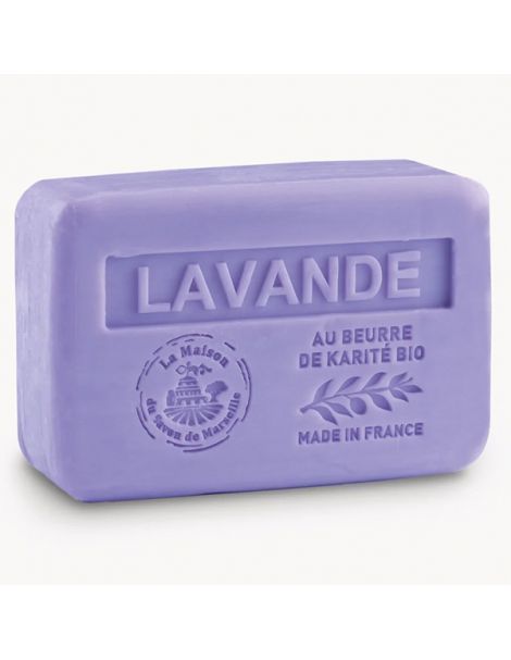 Jabón Marsella Lavanda Bio - pastilla de 250 gramos