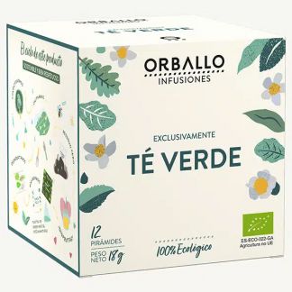 Exclusivamente Té Verde Orballo - 12 pirámides