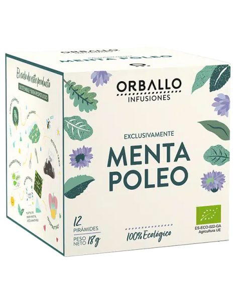 Exclusivamente Menta Poleo Orballo - 12 pirámides